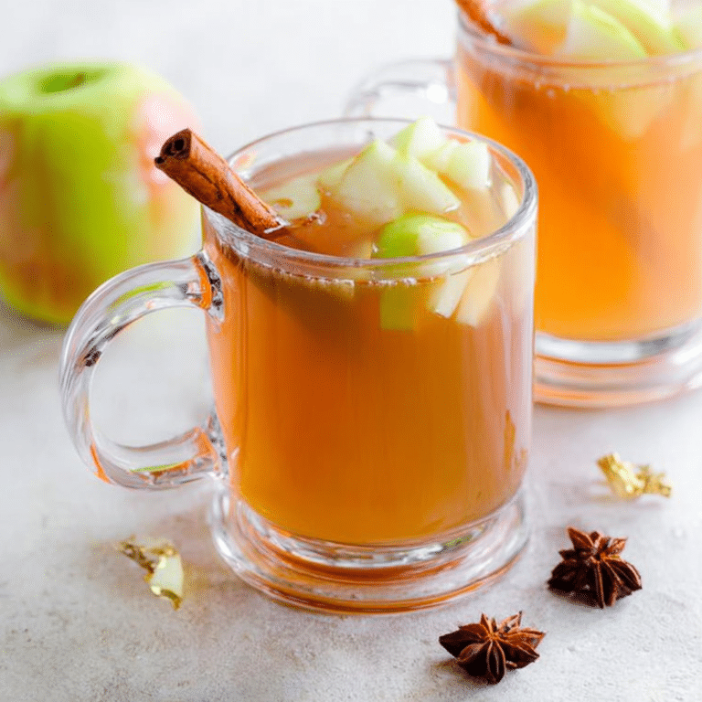 apple peel recipe for weight loss tea in mug with ingredients