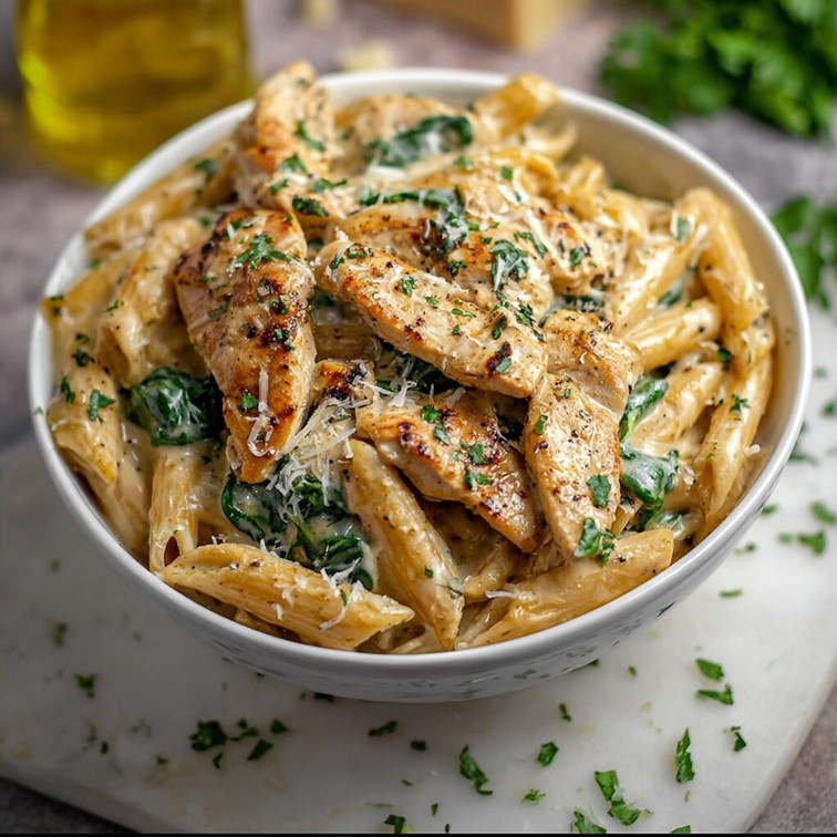 Garlic Parmesan Chicken Pasta Ingredients