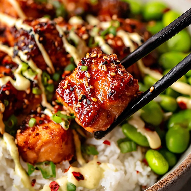 Honey Sriracha Salmon Bowls - A Deliciously Quick and Easy Recipe 11 Honey Sriracha Salmon Bowls - Ingredients