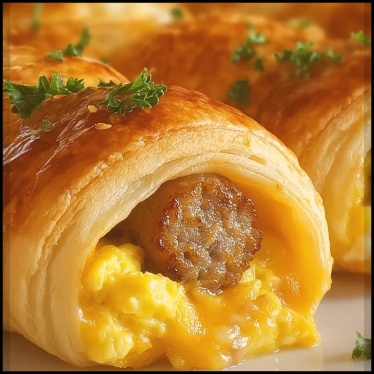 sausage egg and cheese crescent rolls