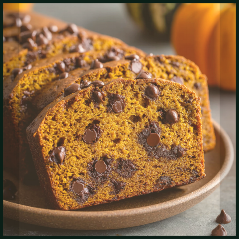 Chocolate chip pumpkin bread