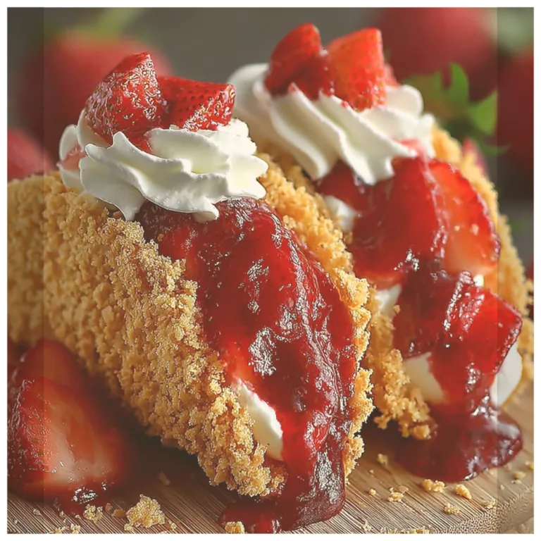 Strawberry Crunch Cheesecake Tacos