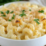 Irish Cheddar Stout Mac and Cheese Bake recipe - creamy baked pasta dish